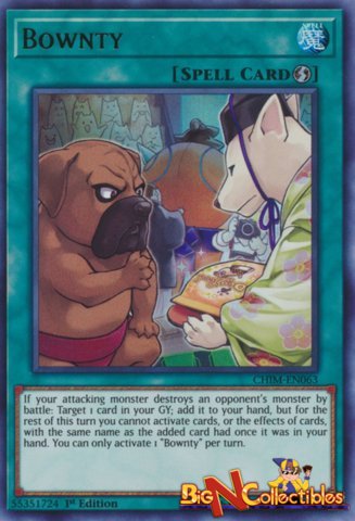 CHIM-EN063 - Bownty - Ultra Rare - 1st Edition