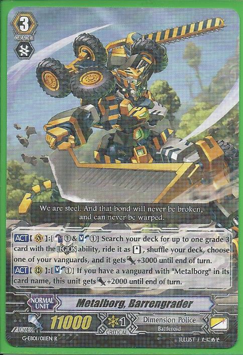 Metalborg, Barrengrader - G-EB01/011EN - R