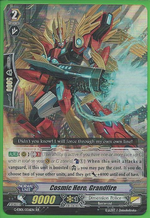 Cosmic Hero, Grandfire - G-EB01/006EN - RR