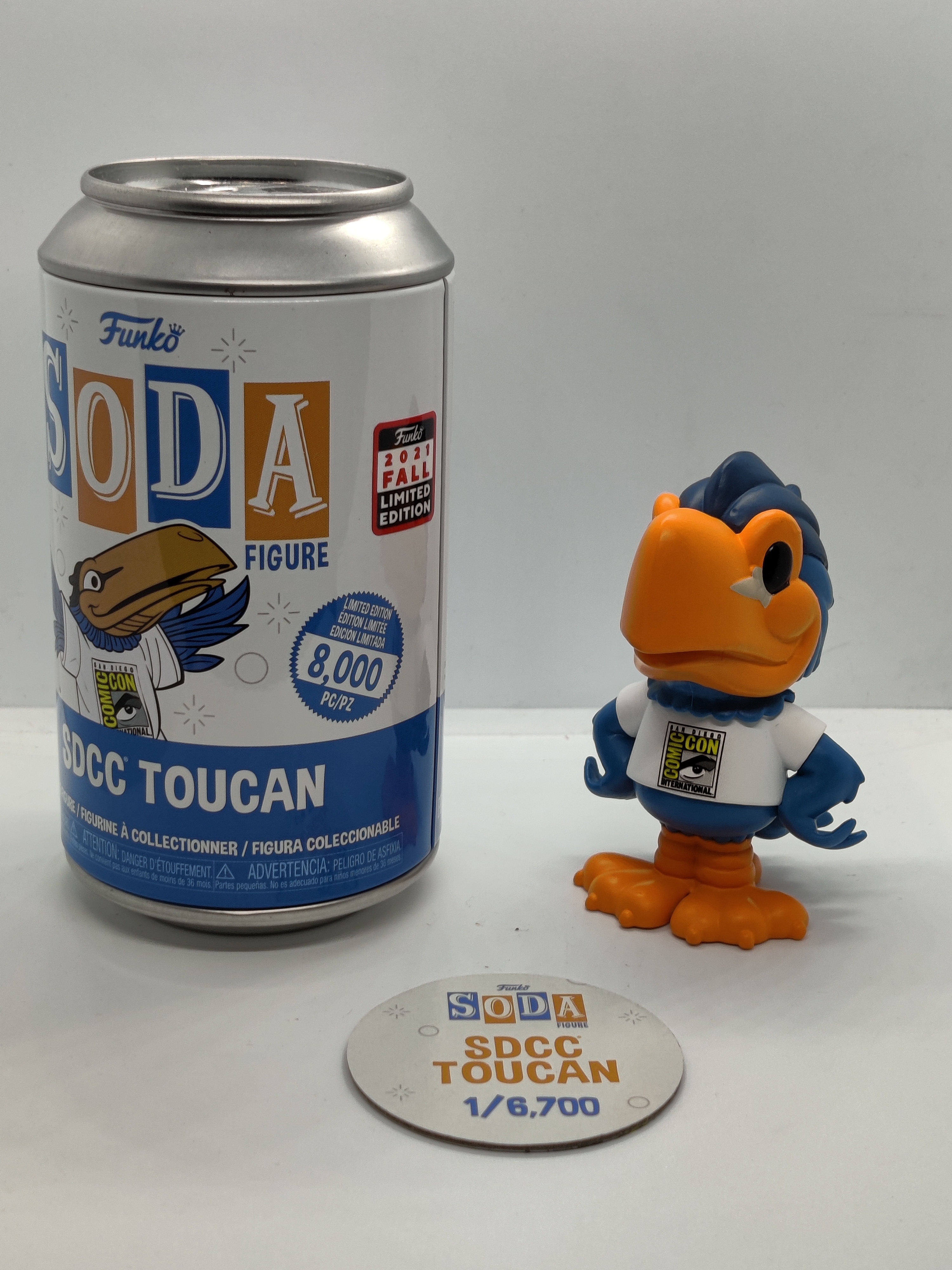 Funko Soda SDCC Toucan LE 8,000pcs 2021 SDCC Shared Sticker