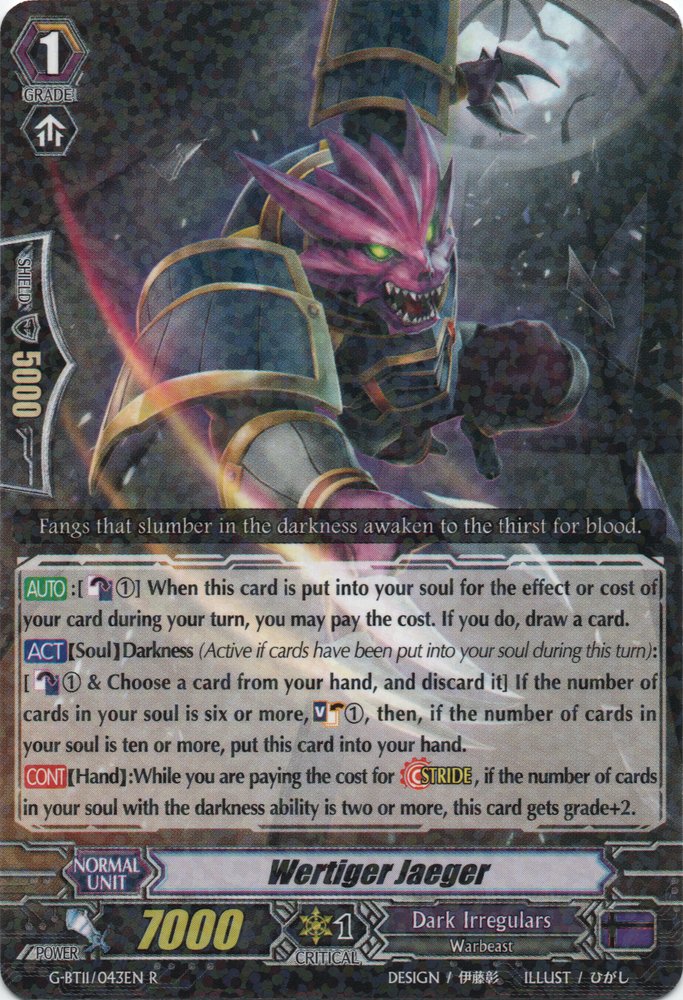 Wertiger Jaeger - G-BT11/043EN - R
