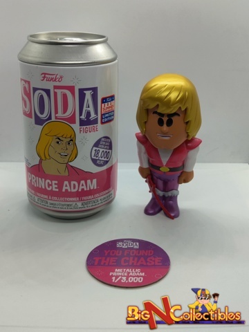 Funko Soda Masters of the Universe - Prince Adam Metallic Chase 2021 FunkOn Exclusive LE 18,000pcs