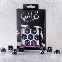 Q-Workshop - Cats Modern Dice Set: Waffle