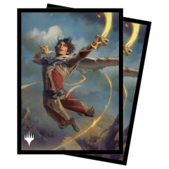 Ultra Pro - MTG Wilds of Eldraine Kellan, the Fae-Blooded (Adventure Frame) 100 Count Standard Sleeves (38023)