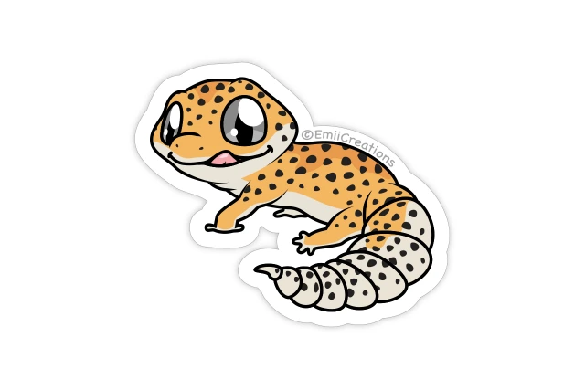 Emii Creations - Leopard Gecko Sticker