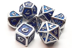 Old School Dice: Dragon Scale - Blue