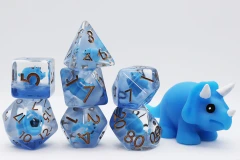 Foam Brain Games - Blue Tricertatops RPG Dice Set