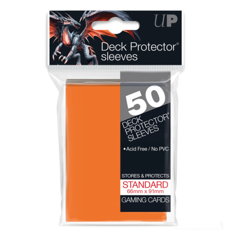 Ultra Pro - Solid Orange 50 Count Standard Sleeves (82673)