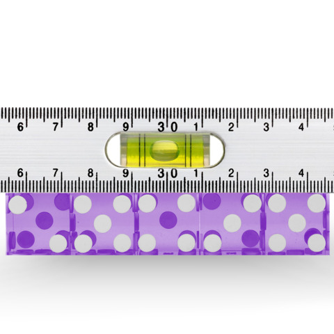 Precision Dice with Matching Serial Numbers (5 New Purple 19mm Grade A)