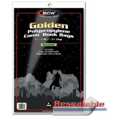 BCW - Resealable Golden Age Comic Bags (100 bags)