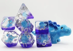 Foam Brain Games - Blue Stegosaurus RPG Dice Set