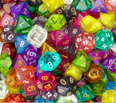 7 Die RPG Set w/case