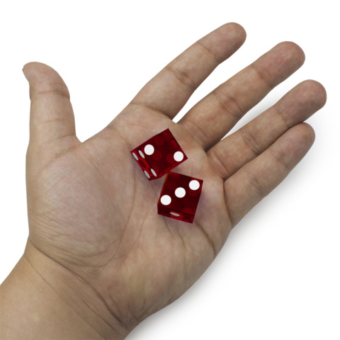 Precision Dice with Matching Serial Numbers (5 New Red 19mm Grade A)