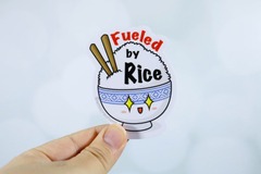 Emii Creations - Fueled by Rice Vinyl Sticker