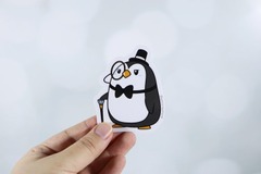 Emii Creations - Dapper Penguin Vinyl Sticker