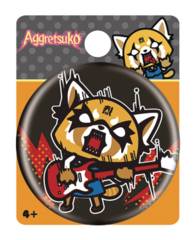 Aggretsuko - Rock Out Button Pin