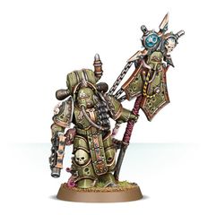 Chaos Space Marines - Death Guard Plague Marine Icon Bearer (43-47)