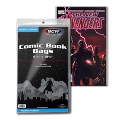 BCW - Current / Modern Comic Bags (100 bags)