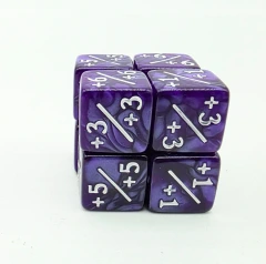 Foam Brain Games - Counters for Magic: Set of 8 +1/+1 - Pearl Purple