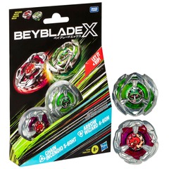 Beyblade X - Chain Incendio 5-60HT & Arrow Wizard 4-60N Dual Booster Pack Set