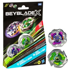 Beyblade X - Knife Shinobi 4-80HN & Keel Shark 3-80F Dual Booster Pack Set