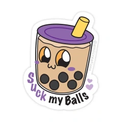 Emii Creations - Suck My Balls Boba Sticker