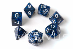 7-die Polyhedral Set - Speckled Stealth - CHX25346