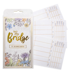 Bridge Scorecards, 75 Pack