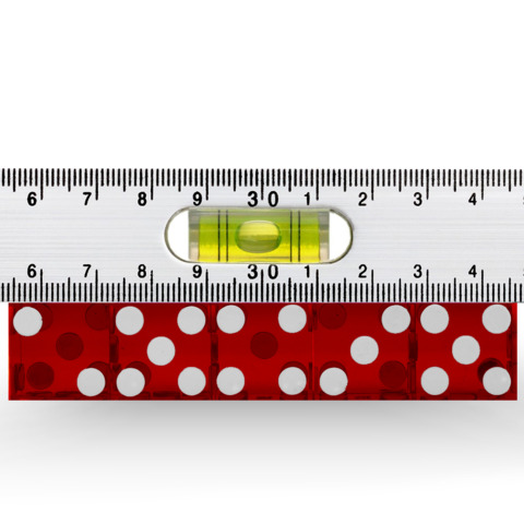 Precision Dice with Matching Serial Numbers (5 New Red 19mm Grade A)