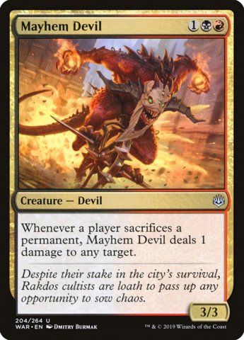 Blue Ox Standard Decks - Rakdos Sacdos Black-Red Aggro Deck