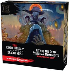 Icons of the Realms - Waterdeep Dragon Heist Premium Set - City of the Dead Statues & Monuments