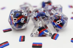 Foam Brain Games - Polyamorous Flag RPG Dice Set