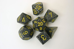 7-die Polyhedral Set - Speckled Urban Camo - CHX25328