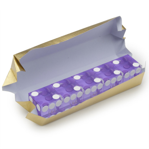 Precision Dice with Matching Serial Numbers (5 New Purple 19mm Grade A)