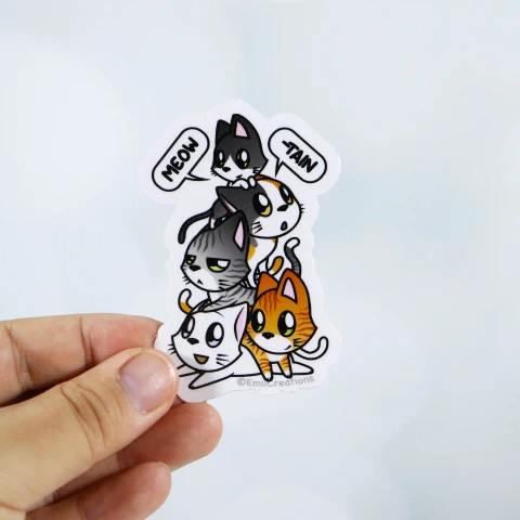 Emii Creations - Meowtain Cat Sticker