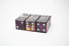 Gravity Dice D6 - Onyx Splash - Set of 6