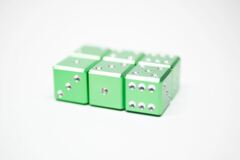 Gravity Dice D6 - Peridot - Set of 6