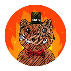 Boar's Hat Play Chip - Burned