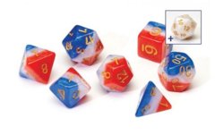 Dice Set - Red White & Blue