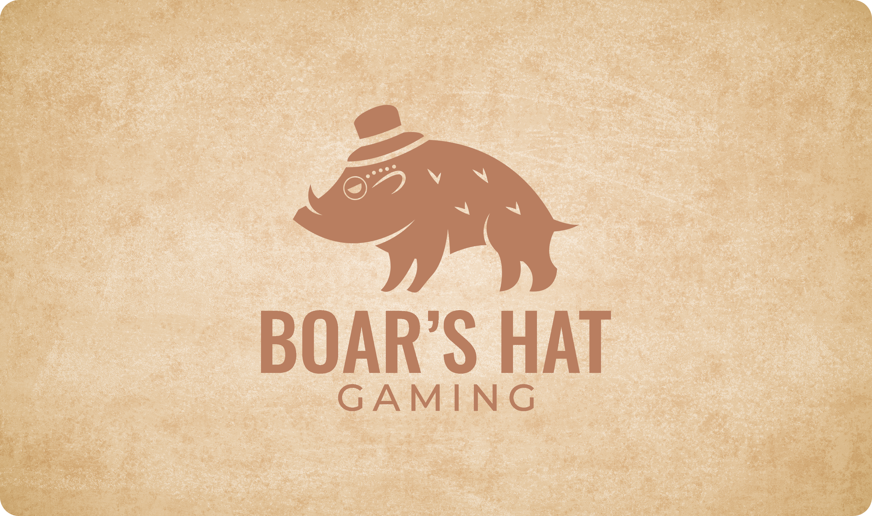 Boars Hat Gaming Logo Playmat - 2023