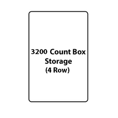 3200 Count Cardboard Box - 4 Row