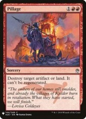 Pillage - The List