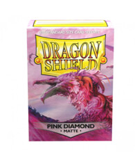Dragon Shield Box of 100 in Matte Pink Diamond