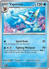 Vaporeon - 022/131 - Rare - Reverse Holo