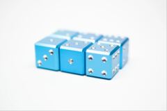 Gravity Dice D6 - Aquamarine - Set of 6