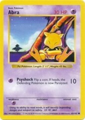 Abra - 43/102 - Common - 1st Edition - Shadowless Edition