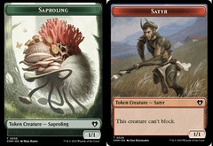 Saproling (0035) // Satyr (0029) Double-Sided Token