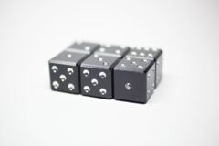 Gravity Dice D6 - Onyx - Set of 6