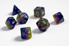 Dice Set - Blue, Pink & Green