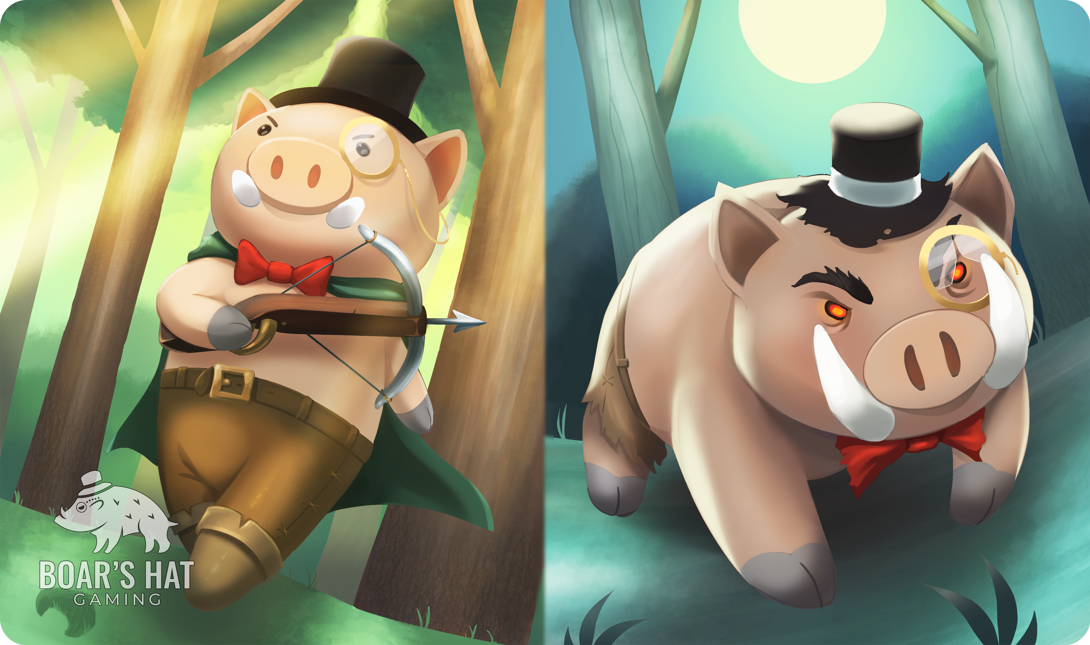 Boars Hat Gaming - Day Night Playmat